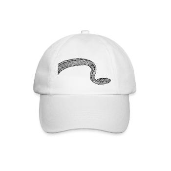 Schlange Schlangen - Baseballkappe - Weiß/Weiß - Vorne