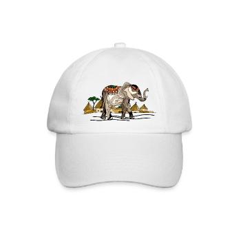 Éléphant - Casquette classique - blanc/blanc - Devant