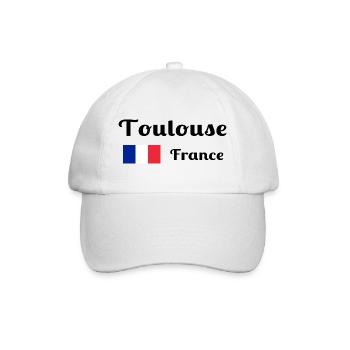 Toulouse France- Stylish prints - Baseball Cap - white/white - Front