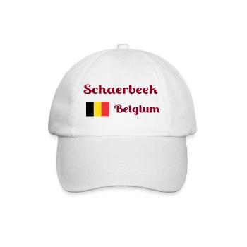 Schaerbeek Belgium- Stylish prints - Baseball Cap - white/white - Front