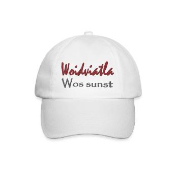 Woidviatla wos sunst - Baseballkappe - Weiß/Weiß - Vorne