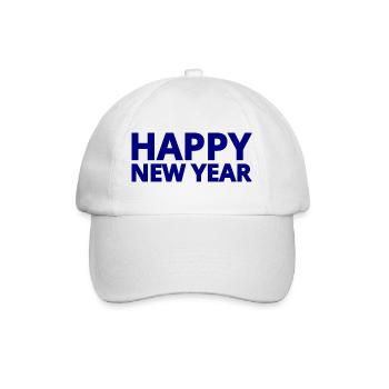 Happy New Year - Casquette classique - blanc/blanc - Devant