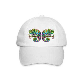 chameleons - Baseball Cap - white/white - Front