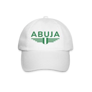 Abuja Design – Fier de la capitale du Nigeria - Casquette classique - blanc/blanc - Devant