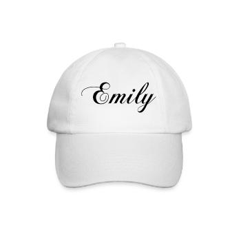 Emily - T-shirts, mugs and bags with your name on it - Baseball Cap - white/white - Front
