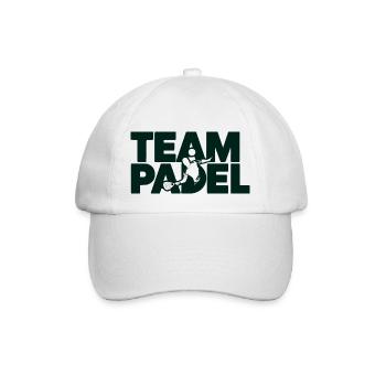 Team Padel 4 - Baseballkappe - Weiß/Weiß - Vorne
