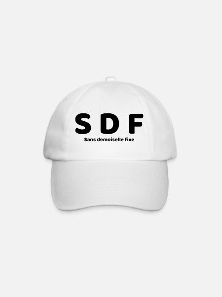 SDF - Casquette classique - blanc/blanc