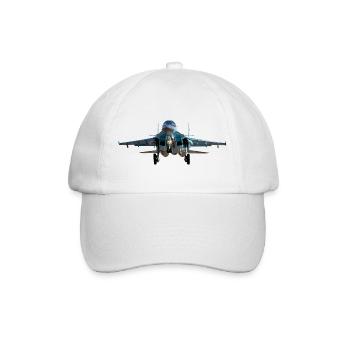 Su-34 - Baseball Cap - white/white - Front