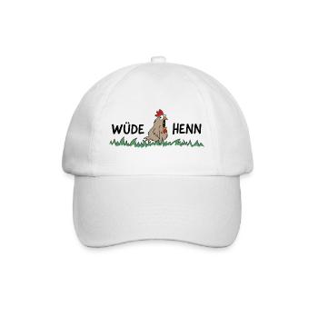 Wüde Henn Hendl Huhn - Baseballkappe - Weiß/Weiß - Vorne