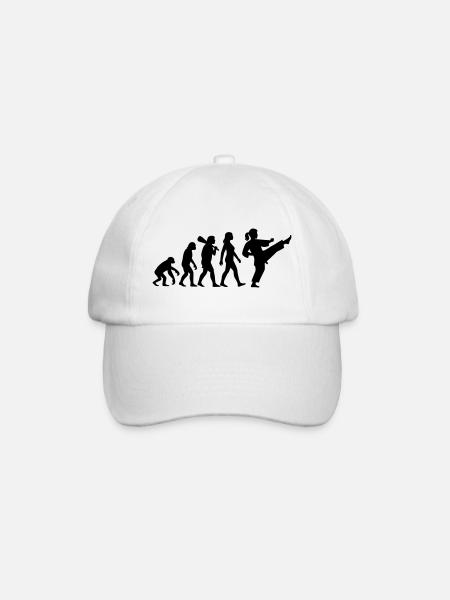 Karate Evolution - Baseballkappe - Weiß/Weiß