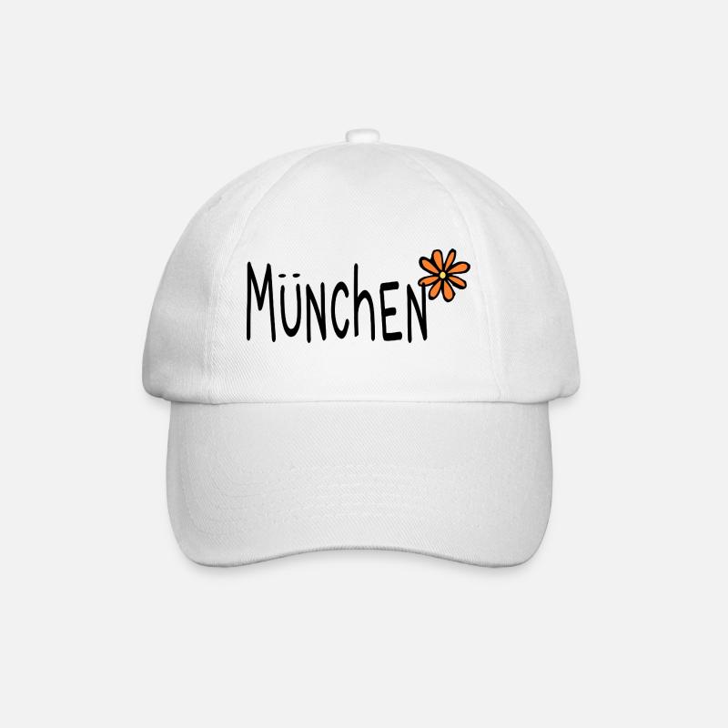 Munich 089 Flower Flower - Baseball Cap - white/white