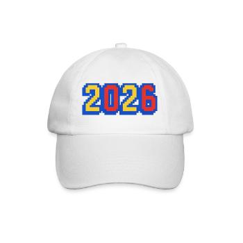 Année du Pixel Art 2026 - Casquette classique - blanc/blanc - Devant