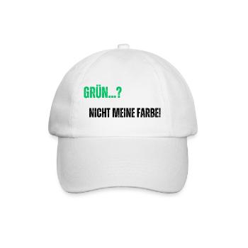 Green not my color - Baseball Cap - white/white - Front