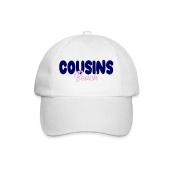 Cousins Beach – Bold & Soft - Baseballkappe - Weiß/Weiß - Vorne