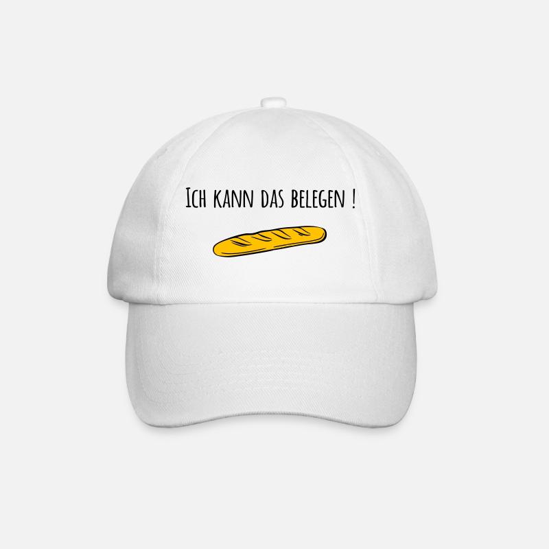 Baguette - Baseballkappe - Weiß/Weiß