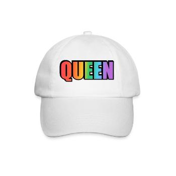 KÖNIGIN REGENBOGEN - Baseballkappe - Weiß/Weiß - Vorne