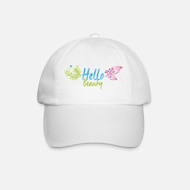 Hello Beautiful - Baseballkappe - Weiß/Weiß