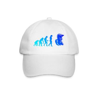 Compact motocross design for motocross - Baseball Cap - white/white - Front