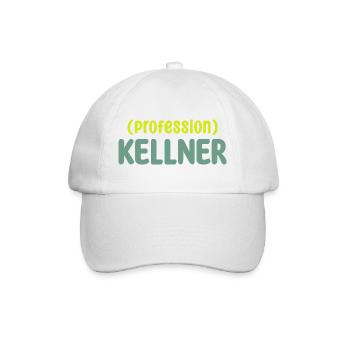 Waiter - Baseball Cap - white/white - Front