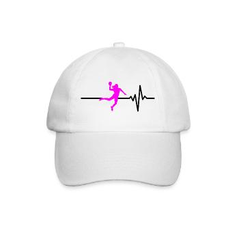 HANDBALL PLAYER HEARTBEAT PINK HANDBALL ADRENALINE - Baseball Cap - white/white - Front