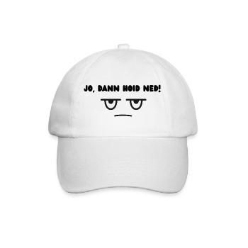 Dann hoid ned - Baseballkappe - Weiß/Weiß - Vorne