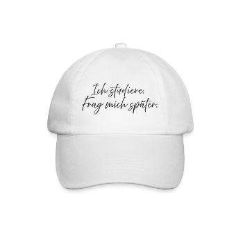 I'm studying. Ask me later. - Baseball Cap - white/white - Front