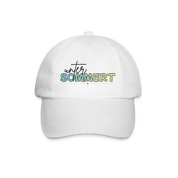 Under summer, vacation, summer - Baseball Cap - white/white - Front