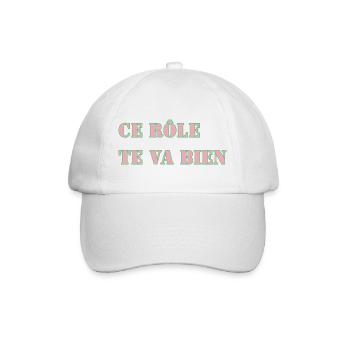 CE RÔLE TE VA BIEN - Casquette classique - blanc/blanc - Devant