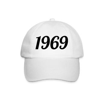 1969 Vintage 1969 Retro Birthday 1969 Gift - Baseball Cap - white/white - Front