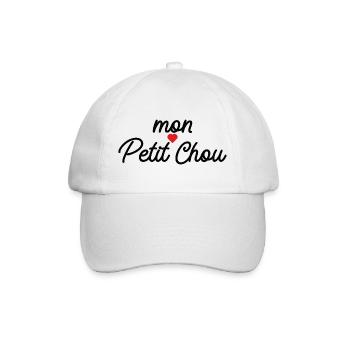 Mon Petit Chou Script Coeur - Casquette classique - blanc/blanc - Devant
