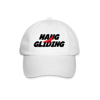 Graphisme Hang Gliding Rouge Intense - Casquette classique - blanc/blanc - Devant