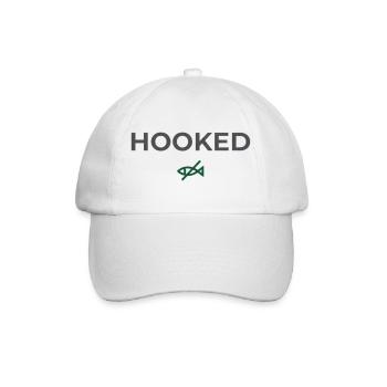 Hooked Angler Graphic Tee - Baseballkappe - Weiß/Weiß - Vorne