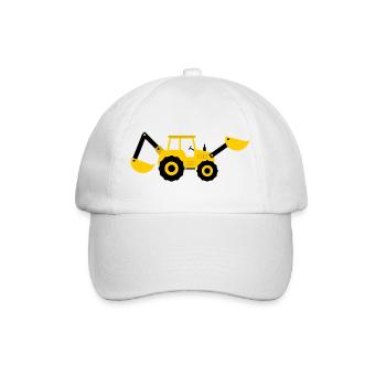 Excavator - Baseball Cap - white/white - Front