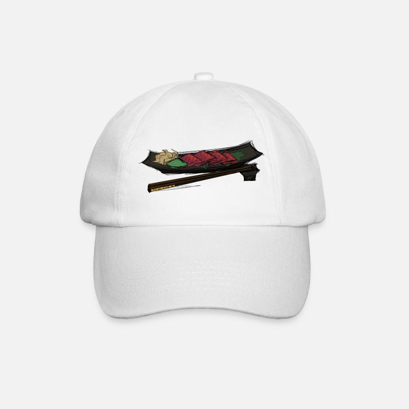 Sashimi King - Baseballkappe - Weiß/Weiß