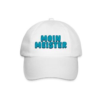 Moin Meister - Baseballkappe - Weiß/Weiß - Vorne