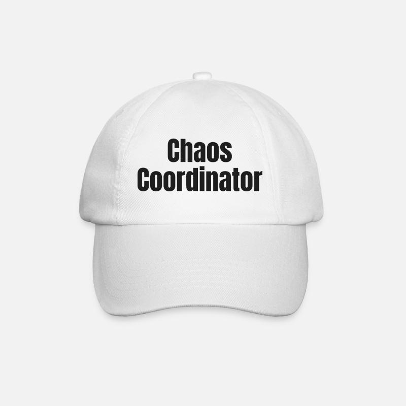 Chaos Koordinator - Baseballkappe - Weiß/Weiß