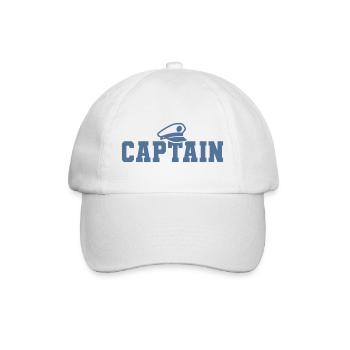 Kapitän Bootsfahrer Sailor Sailing Nautical Boat - Baseballkappe - Weiß/Weiß - Vorne