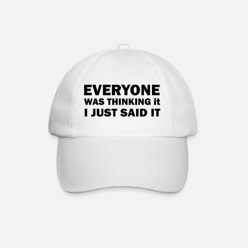 Citation drôle et cool - Casquette classique - blanc/blanc