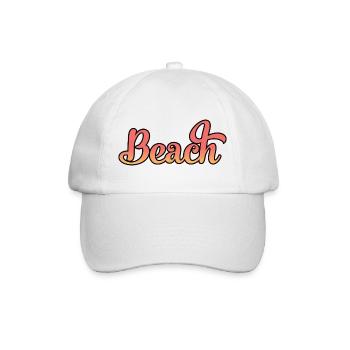 Beach - Baseballkappe - Weiß/Weiß - Vorne