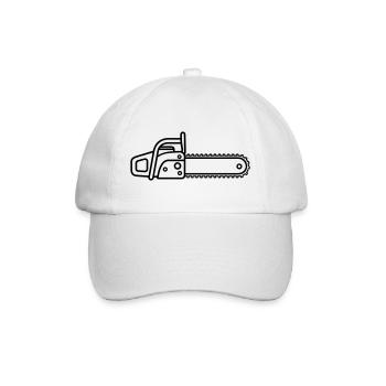 tronçonneuse - Casquette classique - blanc/blanc - Devant