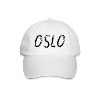 Oslo en pinceau urbain Noir - Casquette classique - blanc/blanc - Devant
