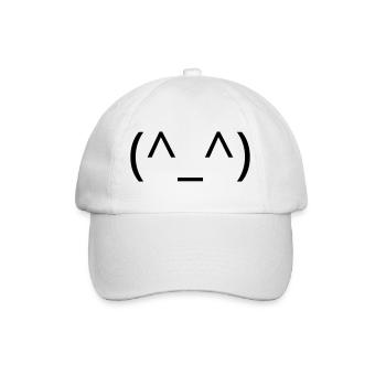 Joyeux Classique du Sourire des Émoticônes (^_^) - Casquette classique - blanc/blanc - Devant