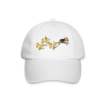 Sentier des Corgi du Jardin des Ginkgos - Casquette classique - blanc/blanc - Devant