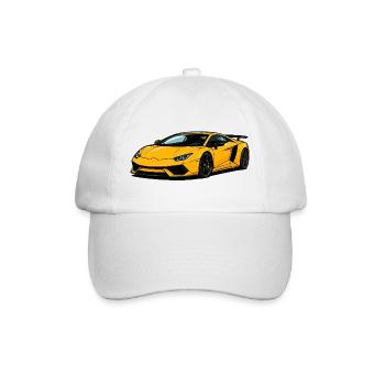 Speedster Supercar jaune - Casquette classique - blanc/blanc - Devant