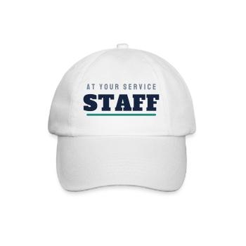Staff College Lettering - Staff Team - Baseball Cap - white/white - Front