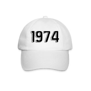 1974 - Baseball Cap - white/white - Front