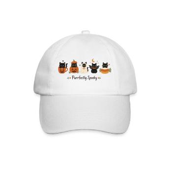 Chats Halloween - Casquette classique - blanc/blanc - Devant
