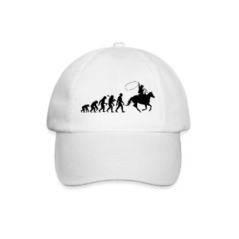 Cowboy Evolution Western Stil Rodeo Lassowerfer - Baseballkappe - Weiß/Weiß - Vorne