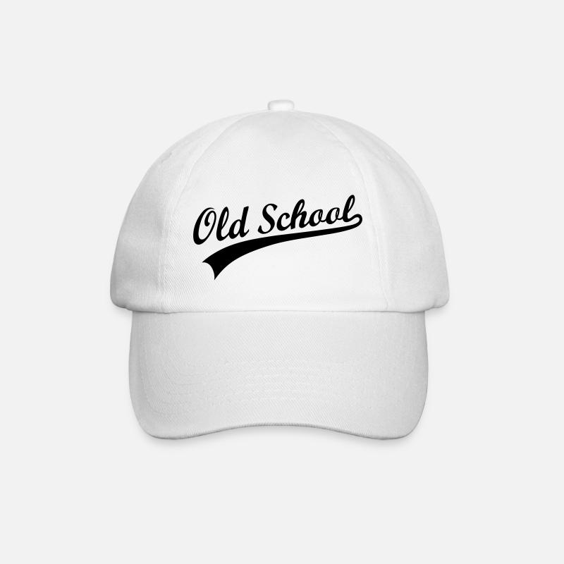 OLD SCHOOL - Baseball Cap - white/white