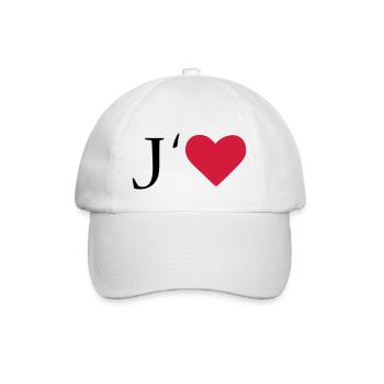 I love - Casquette classique - blanc/blanc - Devant